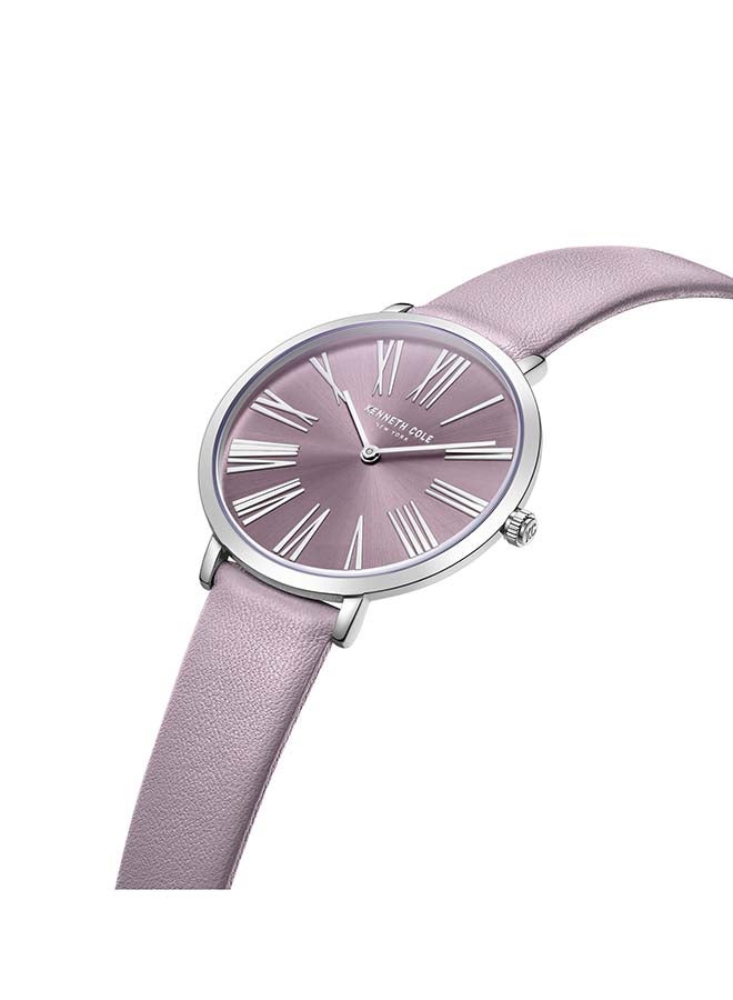 Kenneth Cole New York Modern Classic 38mm Quartz Analog Purple Dial Watch For Women - Image 3