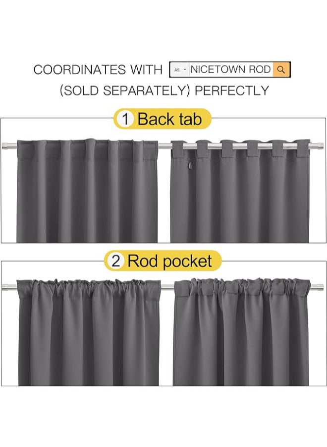 Intex Curtains House INtex curtains house Blackout Blinds - Sliding Door Insulated Wide Curtains -Thermal insulated fabric for room darkening and blind glass doors with two hanging options  - Image 3