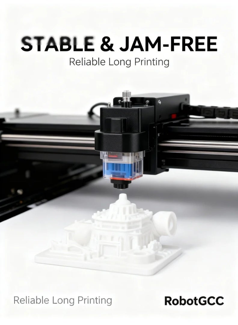 وبوت جي سي سي خيط طباعة ثلاثية الأبعاد PLA ECO مقاس 1.75 مم بلون أبيض وزن 1 كجم، خيط PLA سهل الطباعة لطابعات FDM، بثبات قطر جيد، تدفق منتظم، التصاق طبقات موثوق، تشوه منخفض، مناسب للمبتدئين، الطباعة اليومية، النماذج الأولية، والاستخدام التعليمي، ومتوافق مع معظم طابعات FDM ثلاثية الأبعاد - Image 4