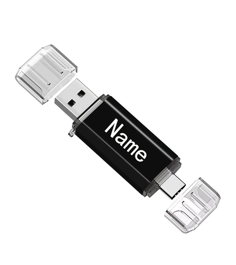 256MB USB 2.0 OTG Type C Flash Drive Pen Drive For Storage Black - Image 5