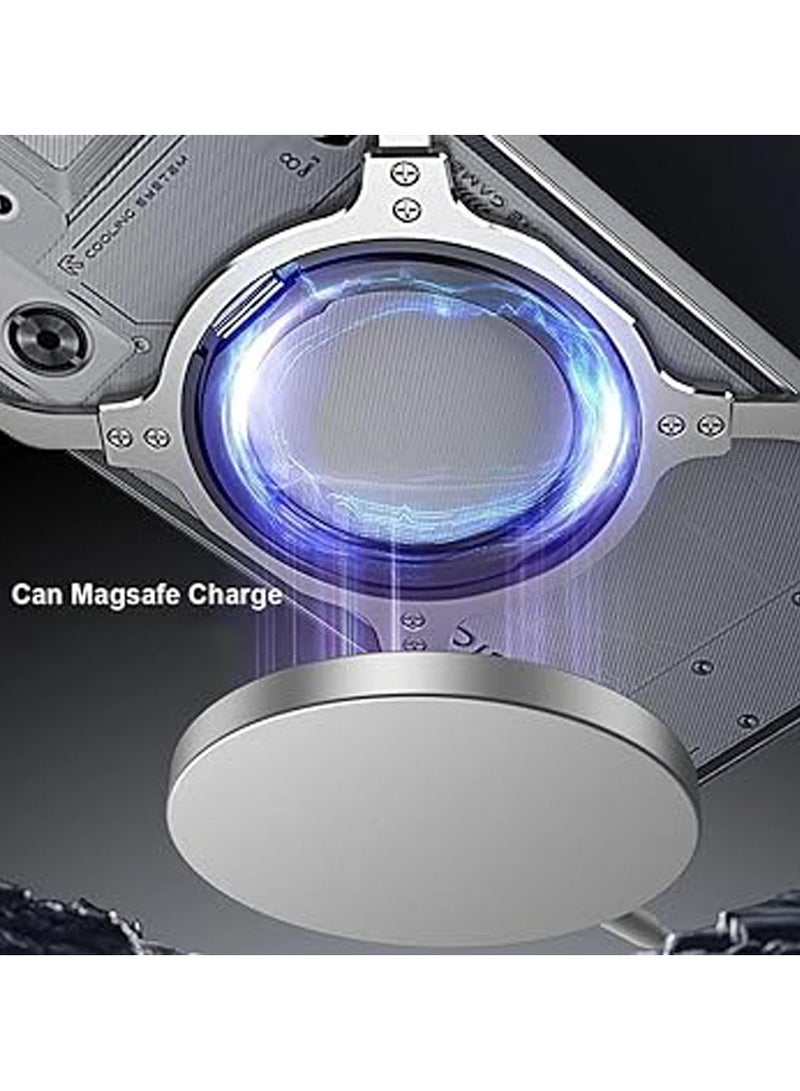 X Case Compatible with ZTE Nubia Red Magic 10 Pro/10 Pro Plus Frameless, with 360° Rotatable Magnetic Stand, Bezel Less Metal Slim Hard Shockproof Thin Case - Image 2