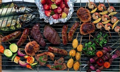 Inditradition شواية فحم محمولة من إنديترايدشن للشواء BBQ للتخييم والنزهات من الصلب الكربوني مع شواية كروم - Image 5