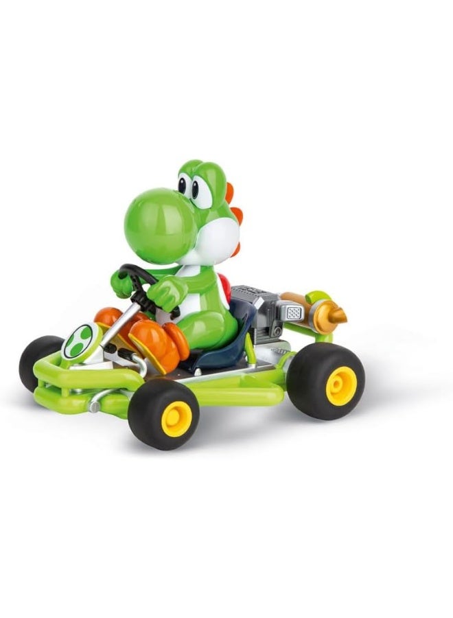 Carrera RC 2.4GHz Mario Kart Pipe Kart, Yoshi I Officially Licensed I Authentic Design I For Nintendo Fans I 1:18 Scale Remote Controlled Car - Image 1