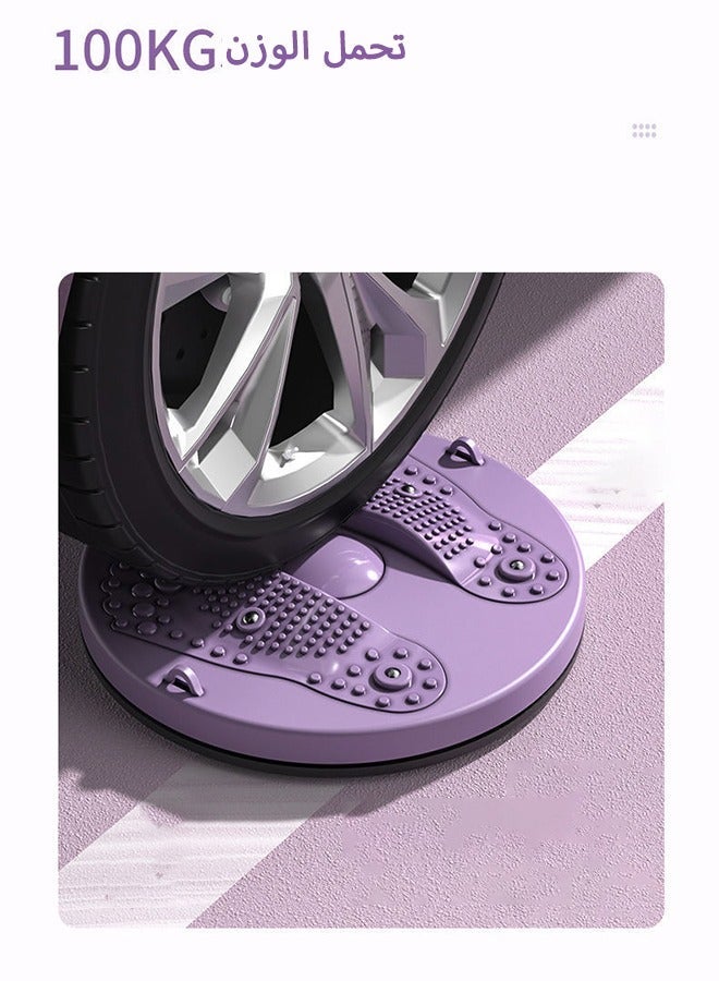 القرص اللوي الخصر مع المقبضات. مدرب الخصر القابل للتعديل ، تدليك القدم الوحيد للمنزل / صالة الرياضة / معدات اللياقة البدنية - Image 4