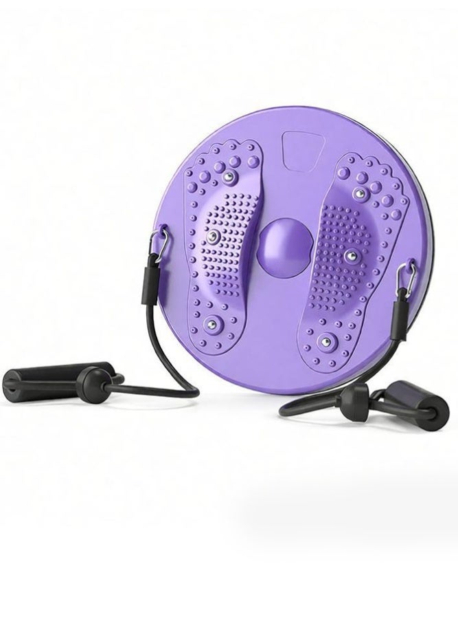 القرص اللوي الخصر مع المقبضات. مدرب الخصر القابل للتعديل ، تدليك القدم الوحيد للمنزل / صالة الرياضة / معدات اللياقة البدنية - Image 1