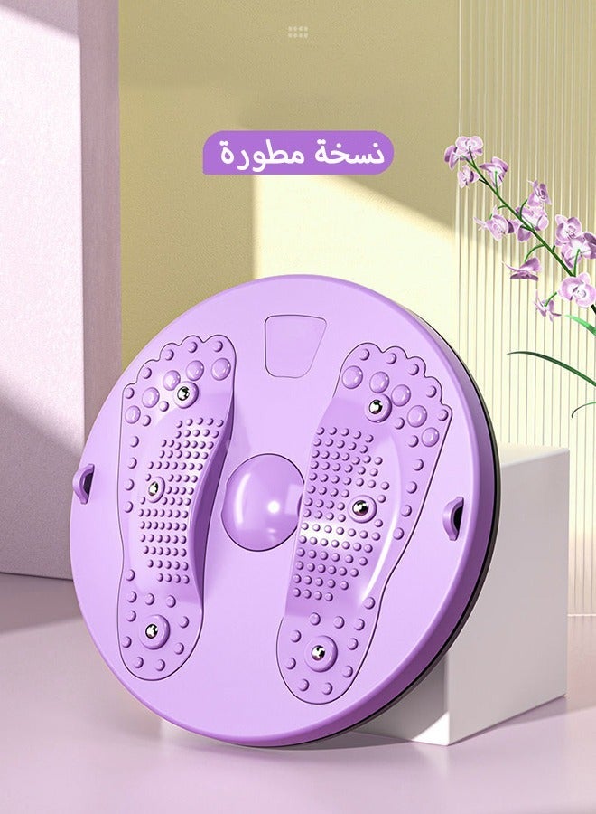 القرص اللوي الخصر مع المقبضات. مدرب الخصر القابل للتعديل ، تدليك القدم الوحيد للمنزل / صالة الرياضة / معدات اللياقة البدنية - Image 3