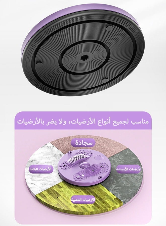 القرص اللوي الخصر مع المقبضات. مدرب الخصر القابل للتعديل ، تدليك القدم الوحيد للمنزل / صالة الرياضة / معدات اللياقة البدنية - Image 5