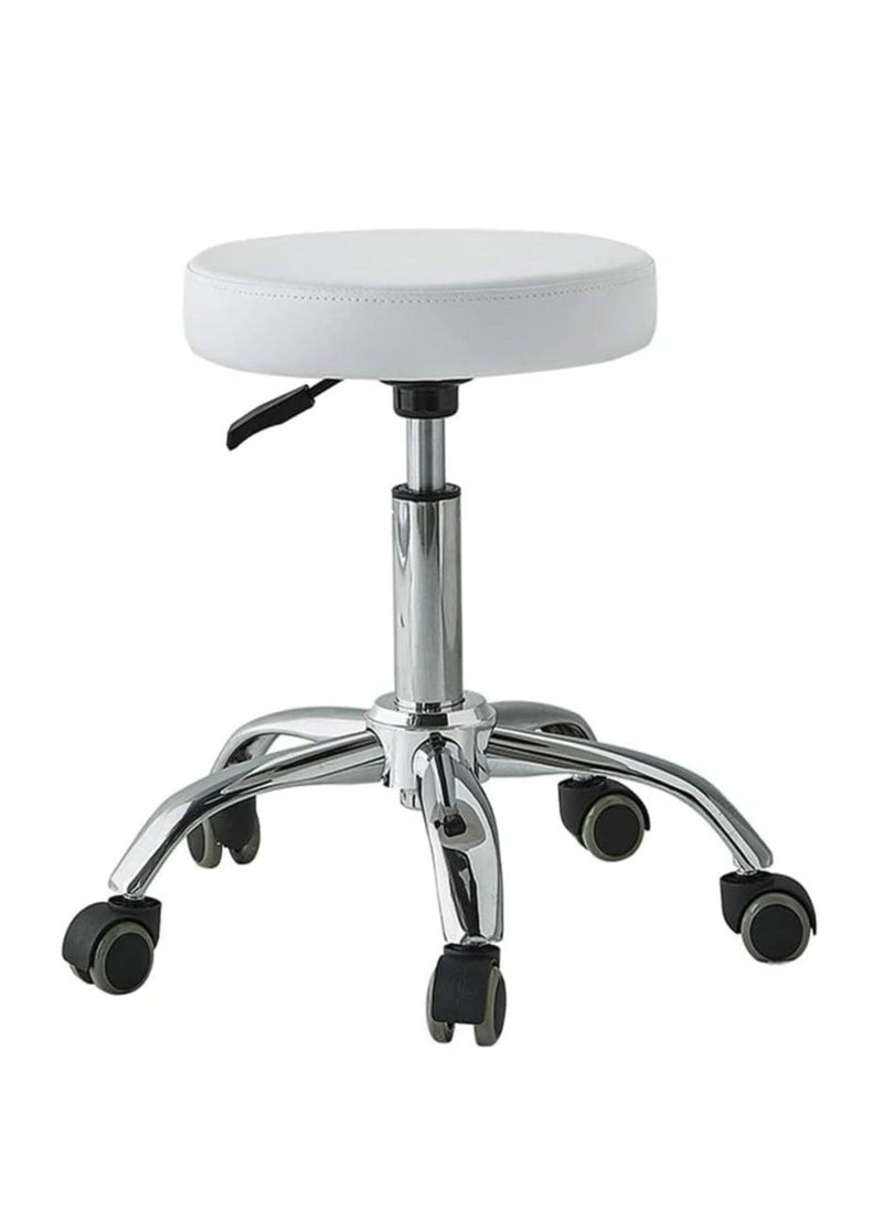 Generic Soform Round Swivel Chair with Wheels, High Chair for Bar, Cafe, Barber Shop, Mobile Shop  - Image 1