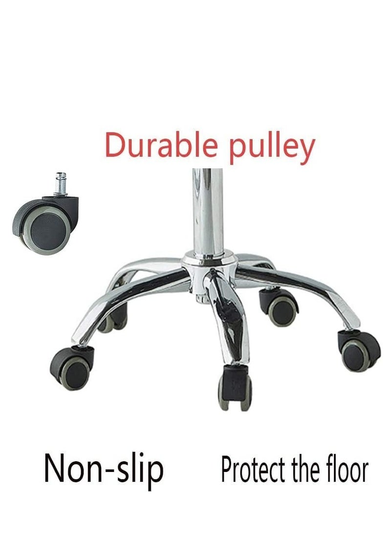 Generic Soform Round Swivel Chair with Wheels, High Chair for Bar, Cafe, Barber Shop, Mobile Shop  - Image 5