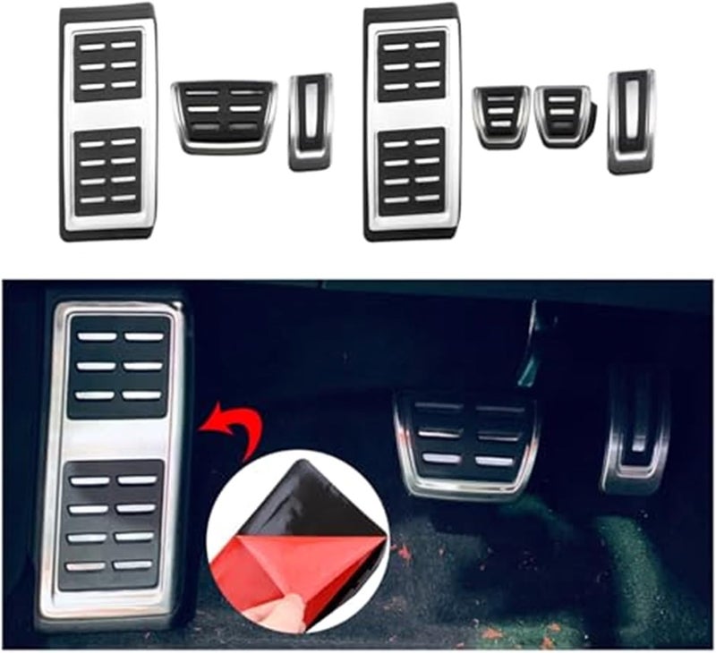 Yurefax Stainless Steel Car Pedal Covers for Skoda Rapid Spaceback - Image 2