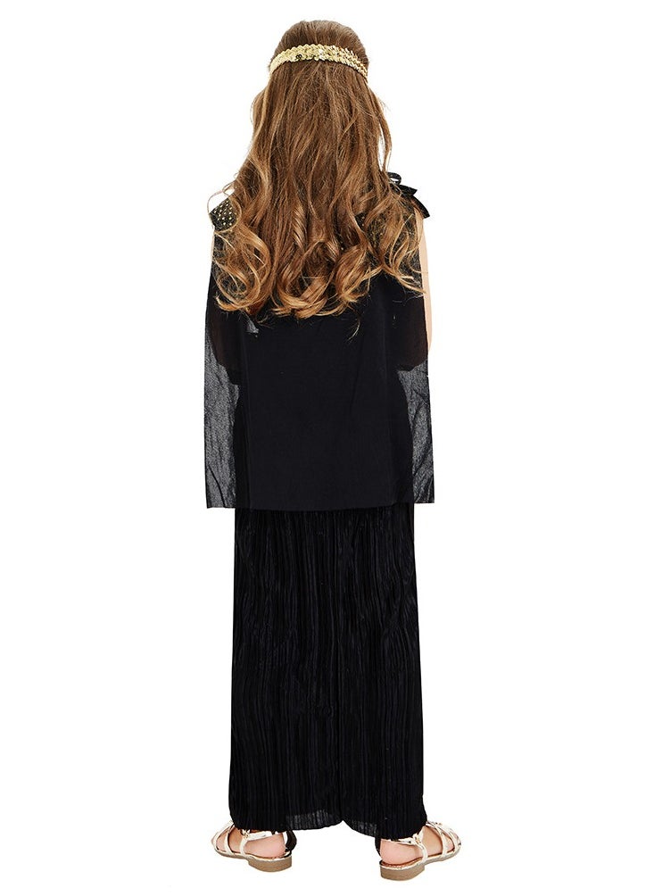 Al Aoyama - Al Aoyama Children's Egyptian Queen Cosplay Costume Stage Performance Black Suit Costume - Image 1