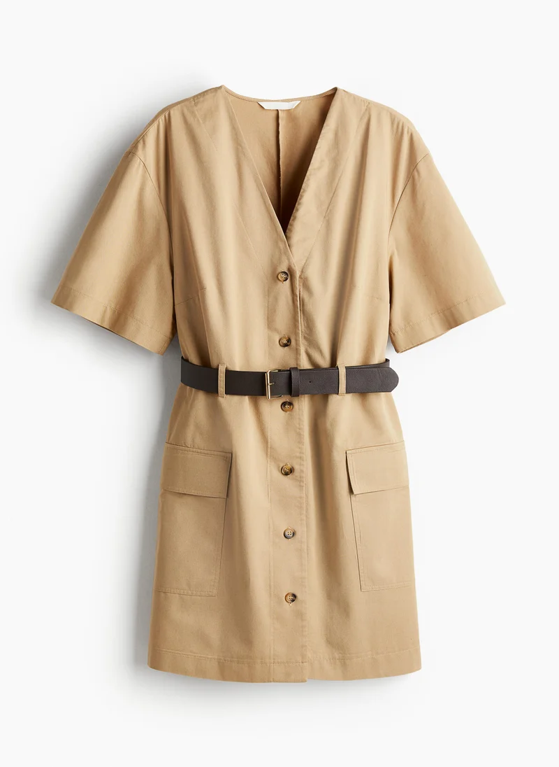 اتش اند ام Belted Utility Dress
