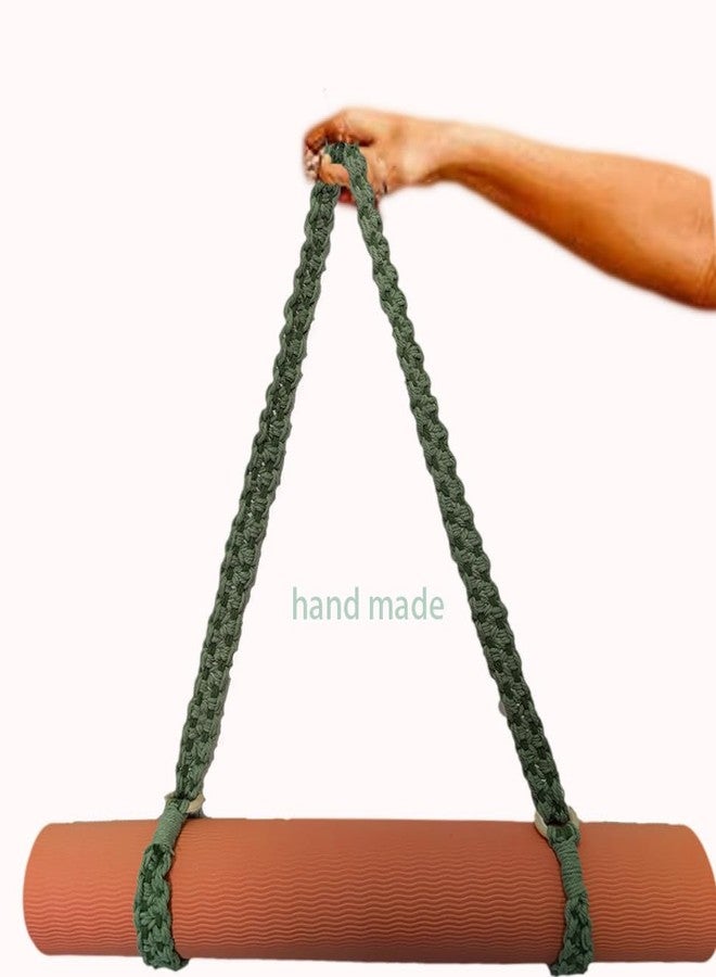 kiido Macrame Yoga Mat Carrying Strap [MAT NOT Included], Morandi Color Hand Woven Multi-Purpose Strap/Carrier for Your Yoga Mat, Exercise Mat (Avocado Green) - Image 4