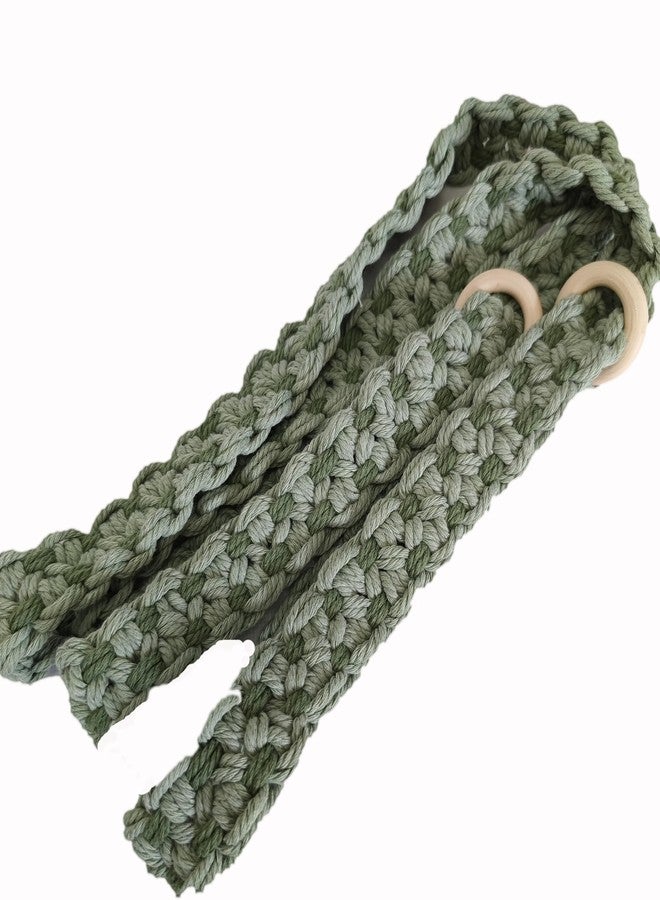 kiido Macrame Yoga Mat Carrying Strap [MAT NOT Included], Morandi Color Hand Woven Multi-Purpose Strap/Carrier for Your Yoga Mat, Exercise Mat (Avocado Green) - Image 5