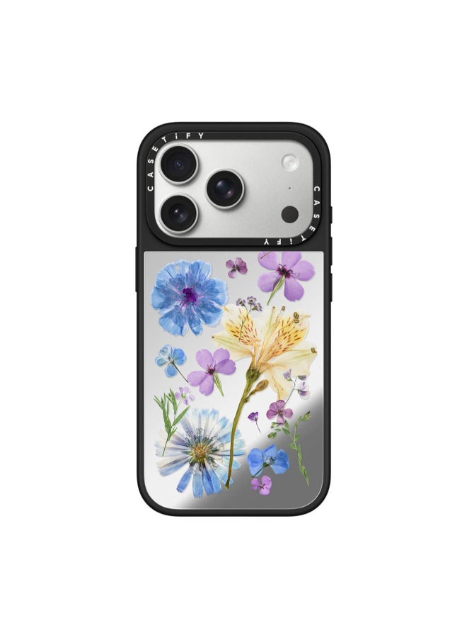 Casetify MIRROR Case w/ Magsafe for Apple iPhone 17 Pro 6.3" 2025 | 4.9-Ft Drop Protection, Fashion Cover, Instagrammable, Slim Lightweight, Eco-Friendly, Wireless Charging - Floral/Black - Image 1