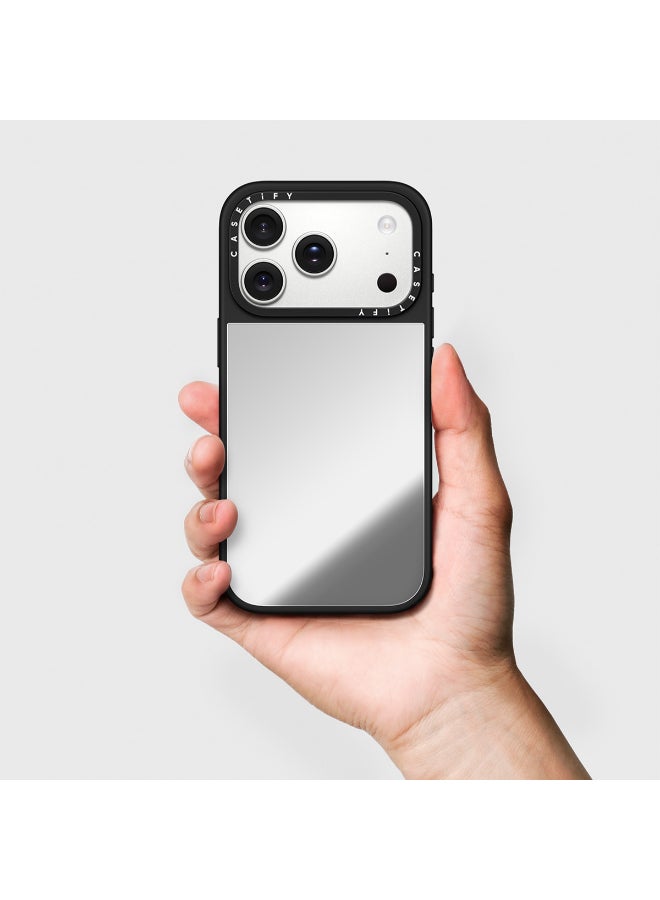 Casetify MIRROR Case w/ Magsafe for Apple iPhone 17 Pro 6.3" 2025 | 4.9-Ft Drop Protection, Fashion Cover, Instagrammable, Slim Lightweight, Eco-Friendly, Wireless Charging - Floral/Black - Image 4