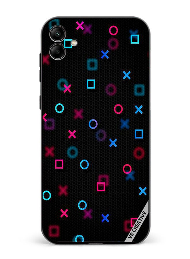 VR CREATIVE Protective Case Cover For Samsung Galaxy A04 PlayStation Abstract Design Multicolour - Image 1