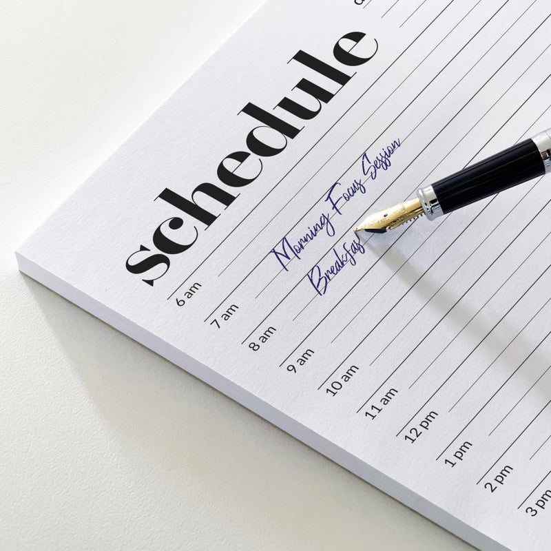 HADIGU Daily Planner Notepad, Daily Schedule Pad, Tear-Off, A5 Size (5.8" x 8.3") To Do List Notepad, Productivity Planner for Work and Study, Premium Thick Paper with Cardboard Back Support by Hadigu. - Image 2
