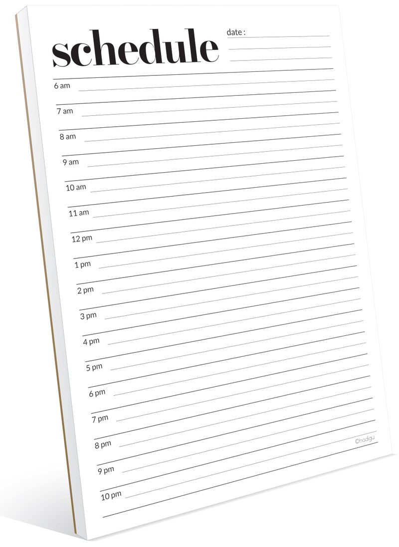 HADIGU Daily Planner Notepad, Daily Schedule Pad, Tear-Off, A5 Size (5.8" x 8.3") To Do List Notepad, Productivity Planner for Work and Study, Premium Thick Paper with Cardboard Back Support by Hadigu. - Image 1
