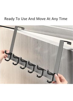 FYLX Door Hanger Wall Mounted Coat RackHeavyDuty Storage Wall Hook for Hanging Towels Coats Clothes with 6 Tri HookSuitable for Bedroom Closet and Bathroom  - Image 3