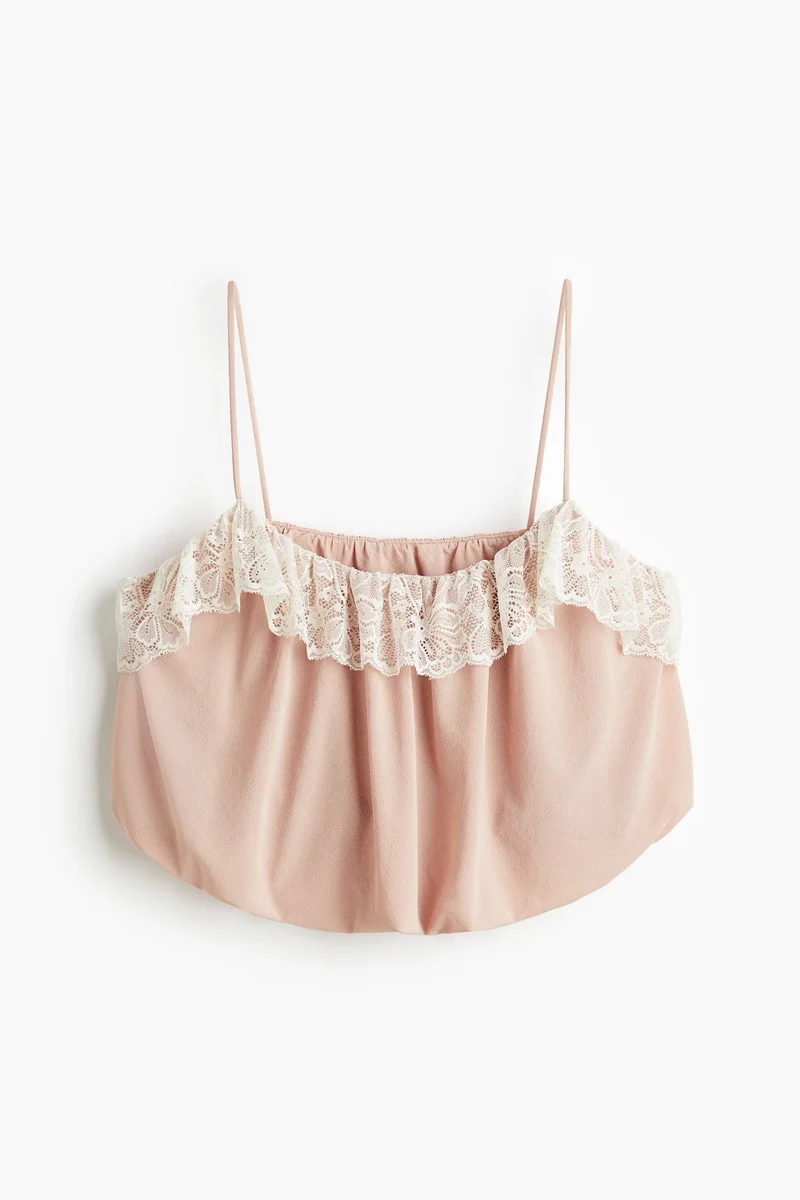 H&M Bubble-hem strappy top