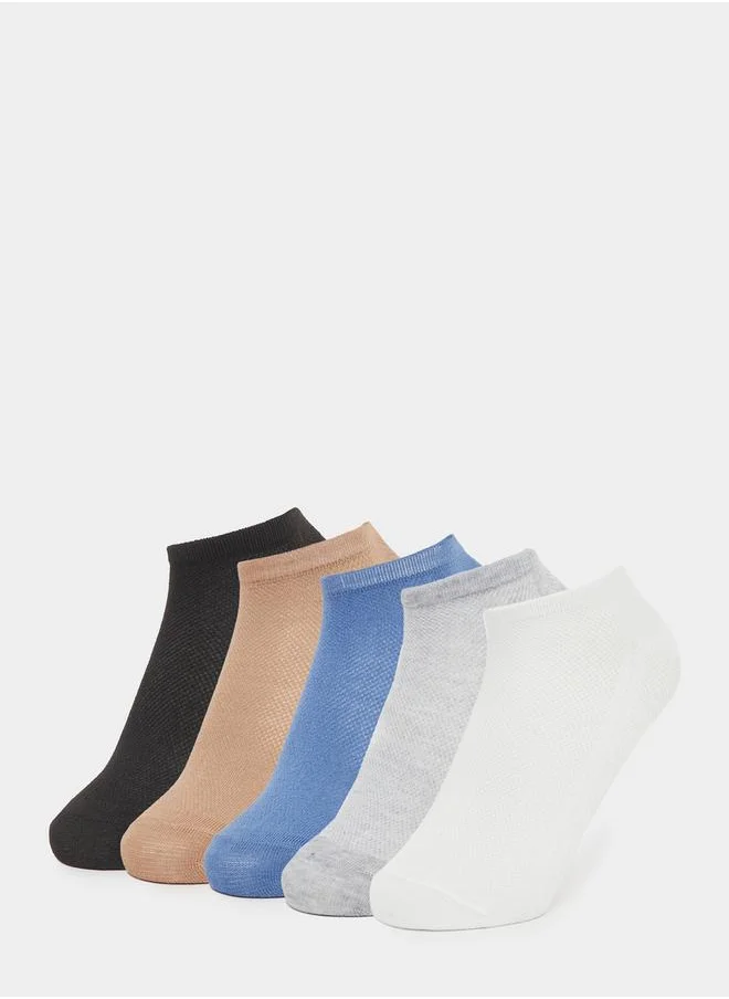 Styli Set of 5 - Plain Ankle Socks