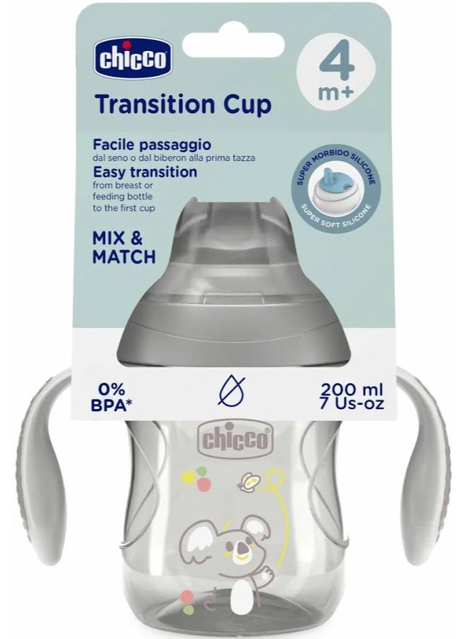 Chicco Mix & Match Transition Cup 4m+ Grey 200ml - Image 2