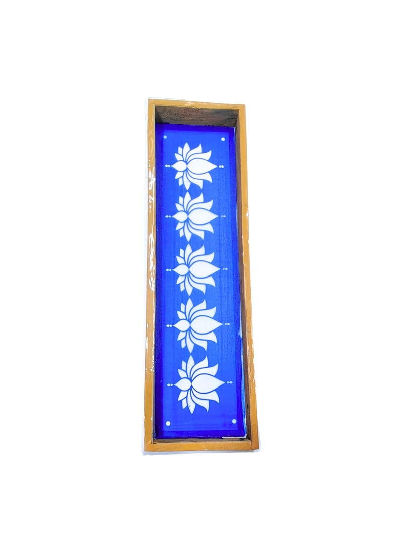 anciently Anciently Lotus Border Rangoli Stencils Wooden(Design 2), Rangoli Sacha Wooden, 1 Piece (17x5 Inches)  - Image 4