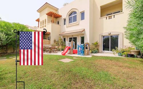 Akeydeco Garden Flag Stand-Holder-Pole with Flag Stopper and Clip Waterproof Powder-Coated Paint for House Flags,Decorative Yard Seasonal Flags - Image 5