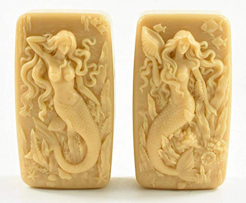 Longzang 3D Mermaid Silicone Soap Mold for Soap Candle Chocolate Candy Silicone Molds for Soaps Bombs Baking Fondant - Image 1