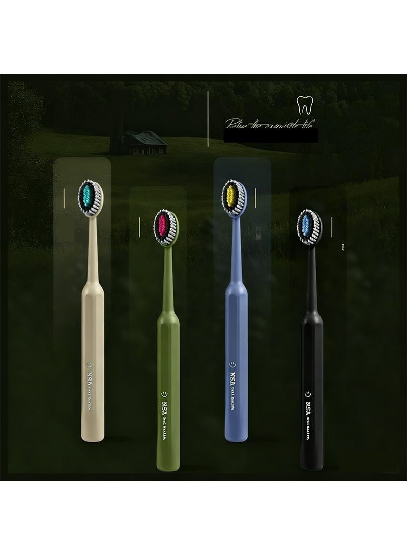 NAS Wide Head Manual Soft Toothbrush for Adults, Manual  Toothbrushes Set,Adult Manual Soft Toothbrush Set (4 Sets per Box), All-Round Care of Teeth and Gums - Image 3