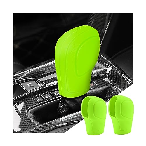 zipelo 2 Pack Car Gear Shift Knob Cover, Anti-Slip Auto Knob Gear Stick Protector, Comfortable Silicone Handbrake Shifter Cover for Men Women, Universal Vehicle Interior Accessories - Image 1