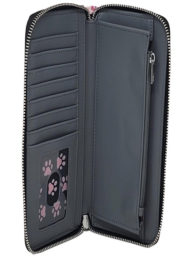 Loungefly Disney Cats Wallet Zip Around Clutch Faux Leather - Image 4