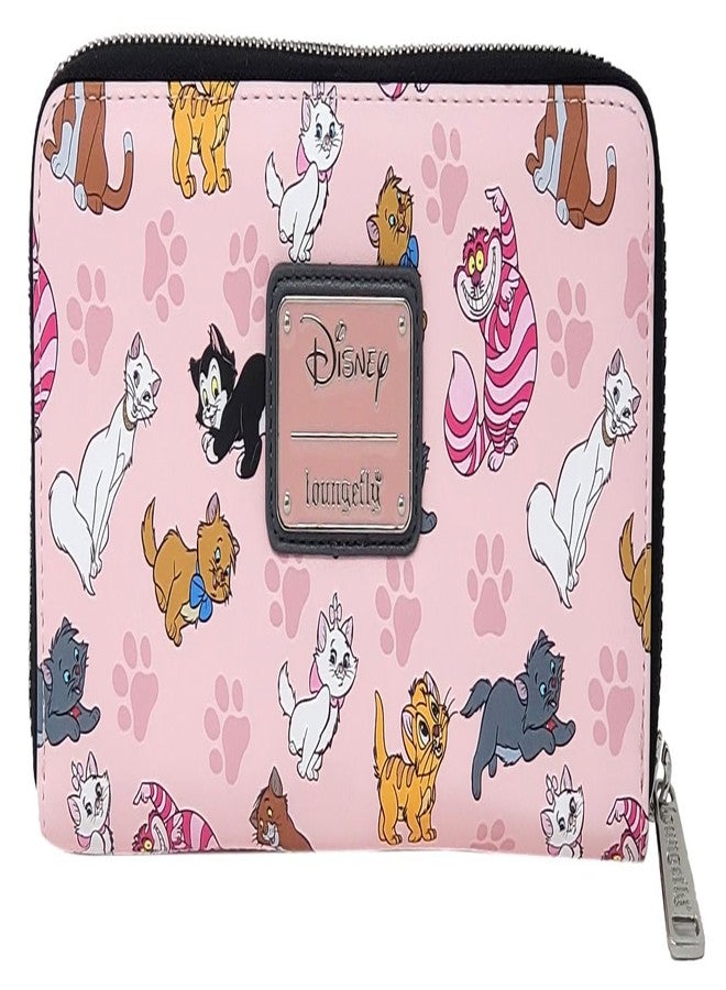 Loungefly Disney Cats Wallet Zip Around Clutch Faux Leather - Image 1