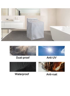 SYOSI Washer and Dryer Covers Top Load Washing Machine Cover Laundry Protect Dustproof Waterproof Zipper Design for Easy Use Fit Most Front-loading  - Image 5