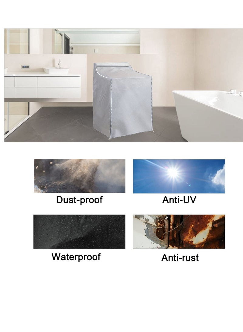 SYOSI - Washer and Dryer Covers Top Load Washing Machine Cover Laundry Protect Dustproof Waterproof Zipper Design for Easy Use Fit Most Front-loading - Image 1