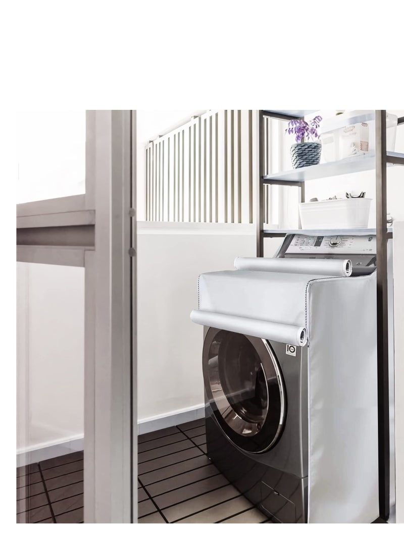 SYOSI - Washer and Dryer Covers Top Load Washing Machine Cover Laundry Protect Dustproof Waterproof Zipper Design for Easy Use Fit Most Front-loading - Image 1