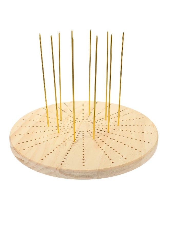 Generic Wooden Crochet and Knitting Tool Set, Includes Yarn Stop, Blocking Board, Weaving Kit, and Accessories for Woven Mats, Petals, and Checkered Designs (1 Set)  - Image 1