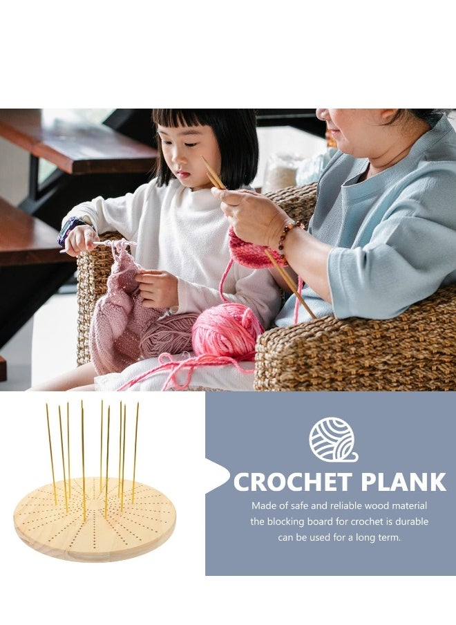 Generic Wooden Crochet and Knitting Tool Set, Includes Yarn Stop, Blocking Board, Weaving Kit, and Accessories for Woven Mats, Petals, and Checkered Designs (1 Set)  - Image 4