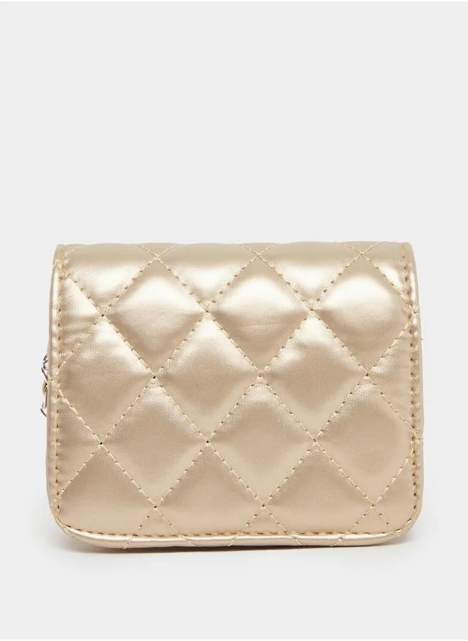 ستايلي Styli Embellished Crossbody Bag with Chain Strap