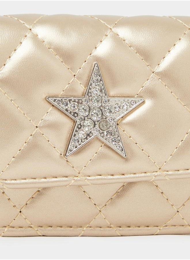 Styli Styli Embellished Crossbody Bag with Chain Strap  - Image 3