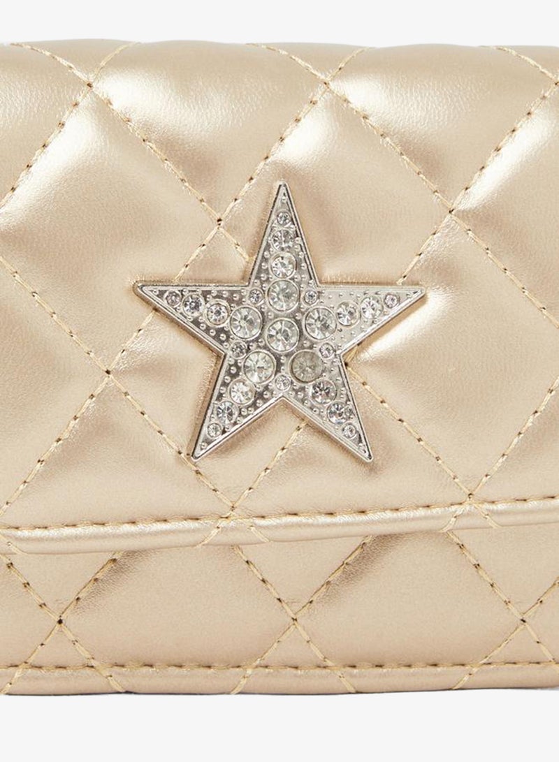 Styli Embellished Crossbody Bag with Chain Strap - Image 3