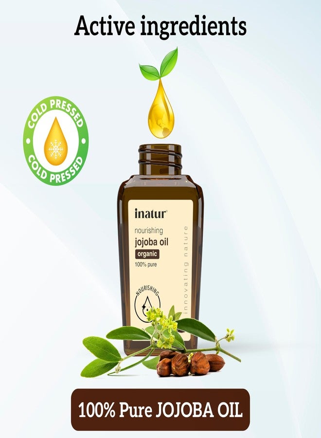 Inatur Jojoba oil |100% Natural Cold Pressed Carrier Oil| For Face, Hair and Body| 30ml - Image 2