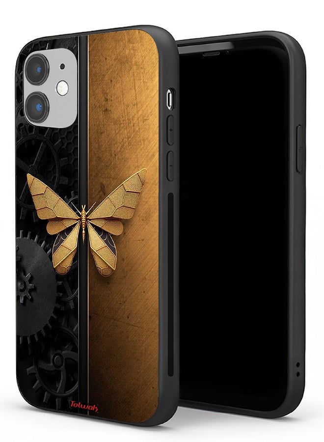 Tolwak Apple iPhone 11 Protective Case Steel Butterfly - Image 1