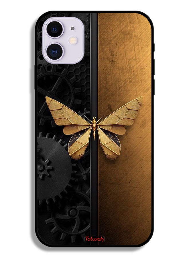 Tolwak Apple iPhone 11 Protective Case Steel Butterfly - Image 2