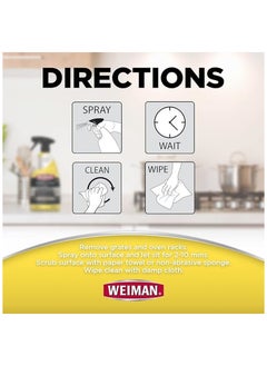 Weiman Weiman Oven and Grill Cleaner 24 Ounce  Broiler and Drip Pans Oven  Ceramic Grill Interiors BBQ Grill Grates  - Image 2