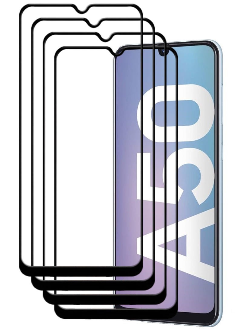 ACLIX 4 Pieces Antistatic ESD Dustproof Premium Quality High Definition Tempered Glass Screen Protector Designed For Samsung Galaxy A50 - Image 1