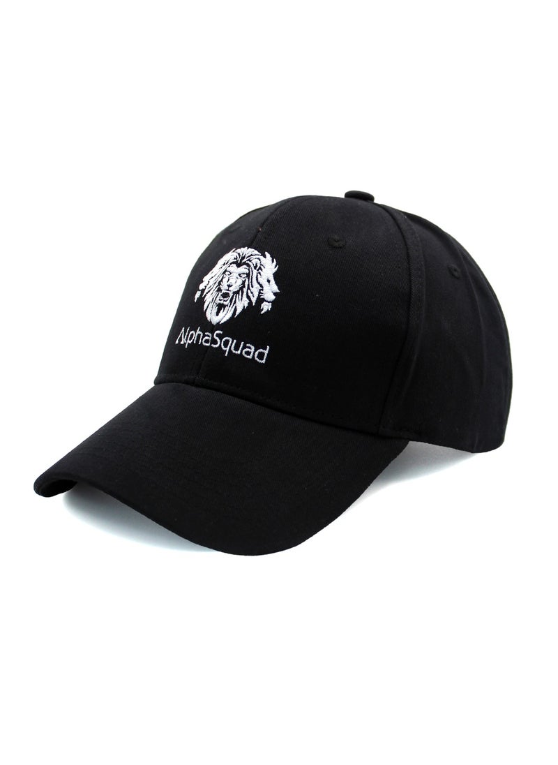 AlphaSquad AlphaSquad Baseball Cap Unisex Adjustable Size for Sports, Running, Gym Workouts and Outdoor Activities (Black)  - Image 1