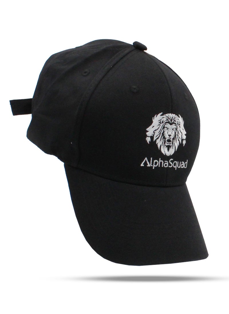 AlphaSquad AlphaSquad Baseball Cap Unisex Adjustable Size for Sports, Running, Gym Workouts and Outdoor Activities (Black)  - Image 3