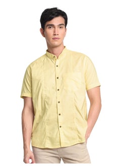 Daffodil Yellow Half Sleeve Linen Shirt for Men - pzsku/Z21A151D15A70C3694843Z/45/_/1727154679/7eec1d9f-4f30-4c98-8011-d1c6fae72cda